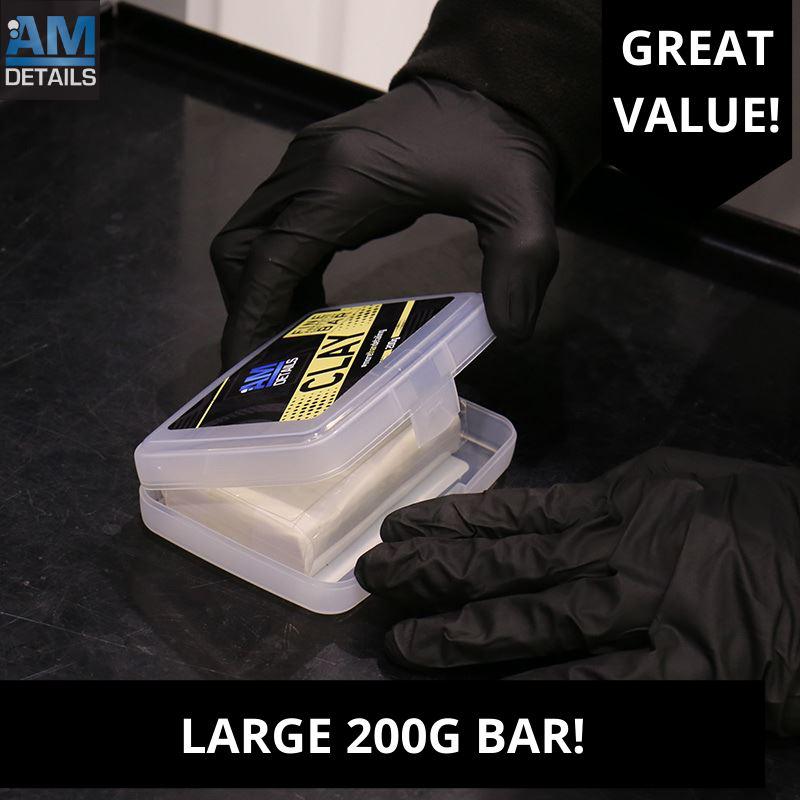 AM Clay - Fine Abrasive Soft Clay Bar - 200g AMDetails 