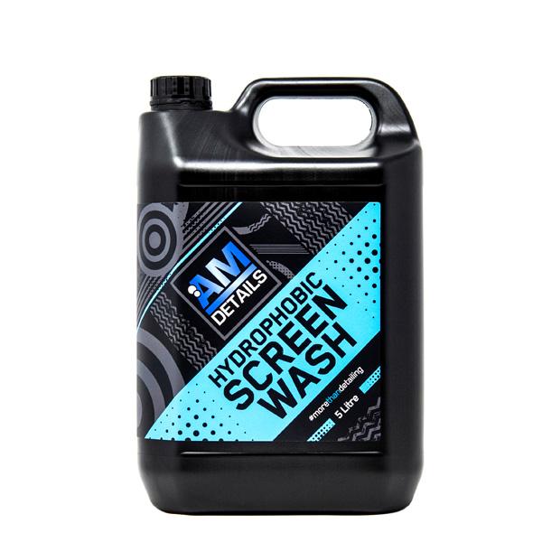 AM Screen Wash - Hydrophobic Screen Wash - 5 Litres AMDetails 